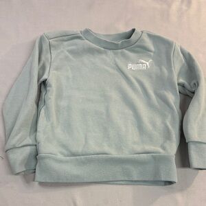 Puma - 2T Kids Sky Blue Sweatshirt with kangaroo pocket